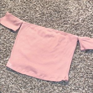 Off the shoulder crop top